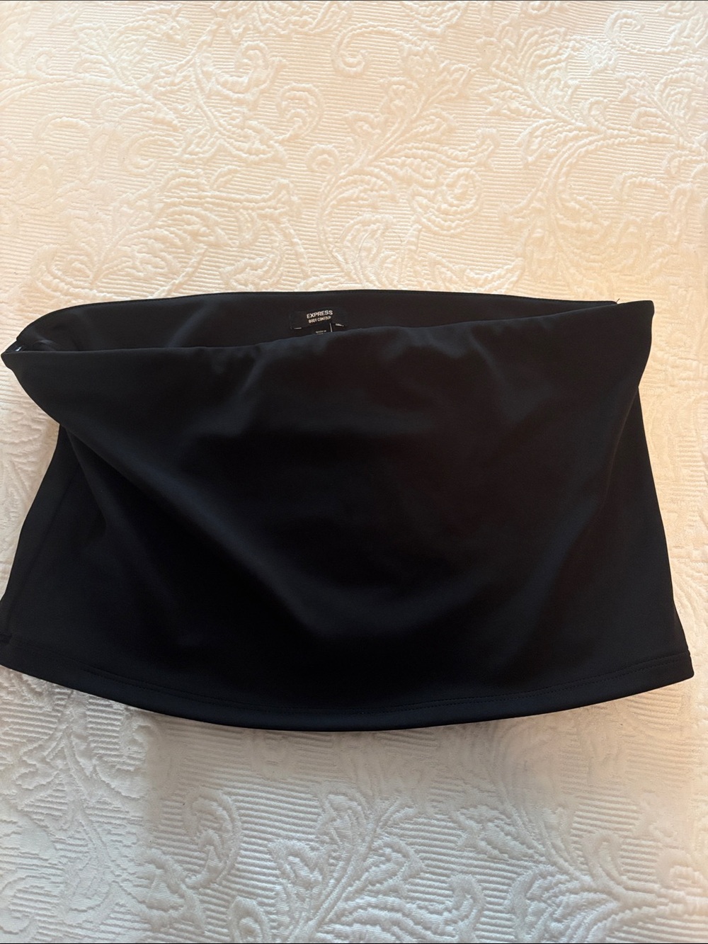Express Black Strapless Body Contour Top